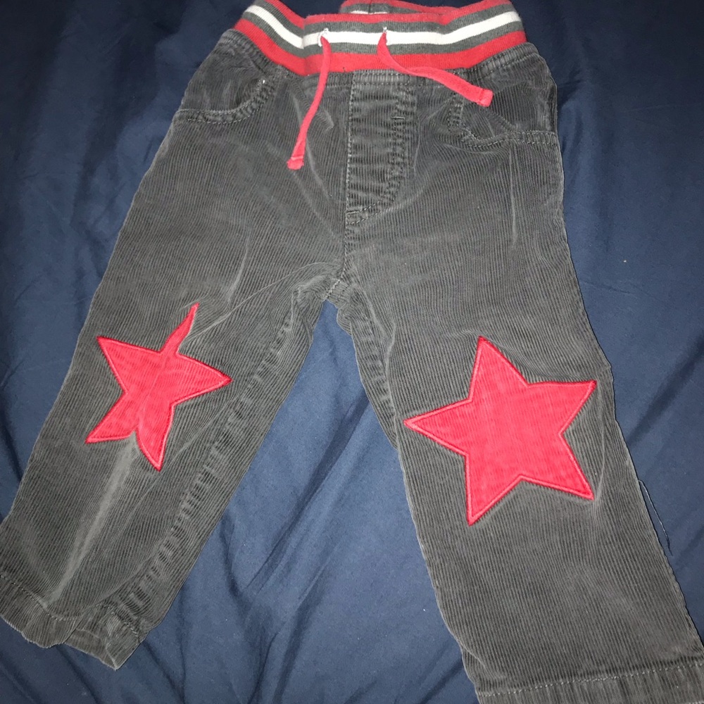 Mini Boden star patch cords 18-24 mos